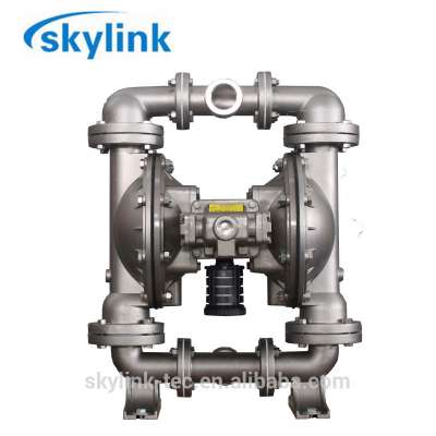 chemical air double rubber diaphragm pump for slurry